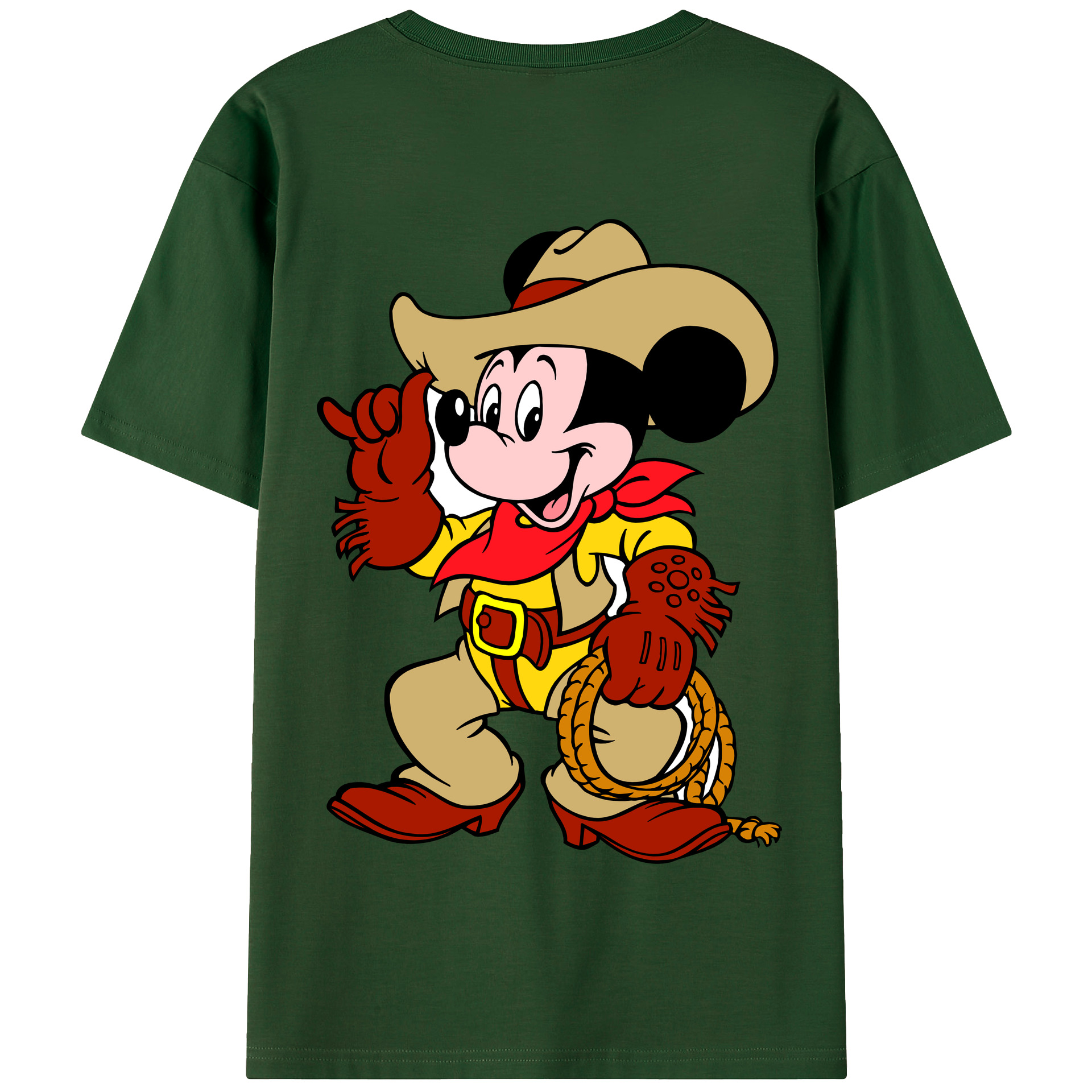 （画像用） ミッキーマウス Mickey Mouse 綿100％半袖Tシャツ（背面プリント）